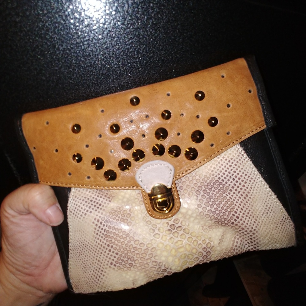 Leather clutch